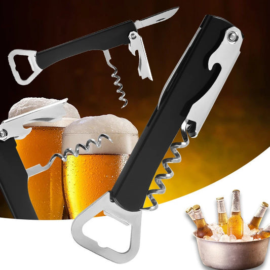 Multi Functional Red Wine Bottle Opener, Beer And Red Wine Bottle Opener, Plastic 4-In-1 Bottle Opener Peaceful Pleasures Health and Wellness