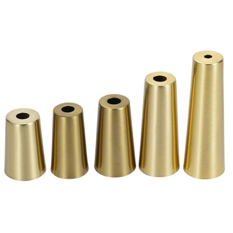 Brushed Brass Iron Furniture Leg Caps – Table & Chair Foot Covers Furniture Leg Caps Peaceful Pleasures Health and Wellness