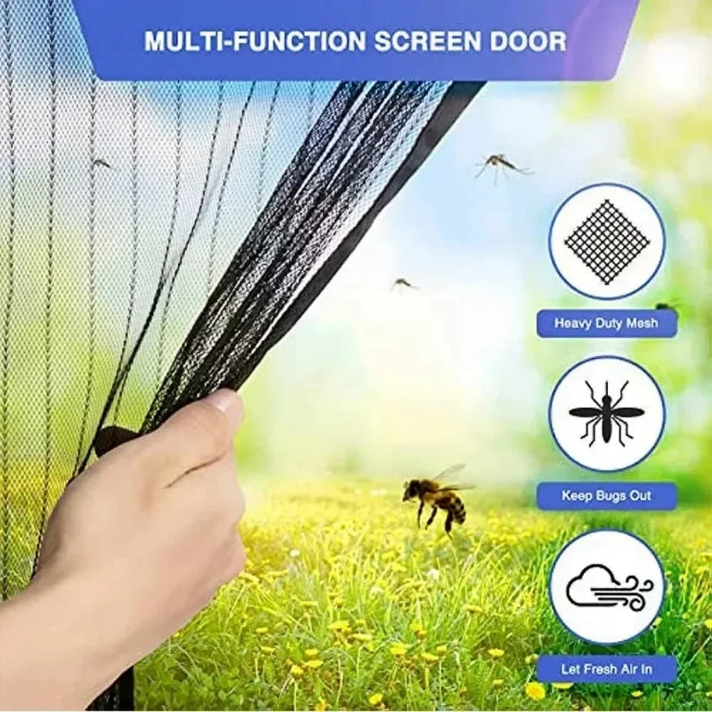 Home Textile Ecoflow Anti-mosquito Magnetic Screen Door Curtain Net Flipper Zero Garden. Mosquito Netses for Window Shades Peaceful Pleasures Health and Wellness