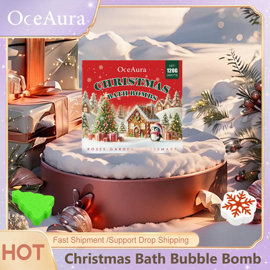 OceAura Bath Bombs Gift Set | Spa Essential Oil Bath Salt Balls Bath Bombs Gift Set Peaceful Pleasures Health and Wellness 2 Set