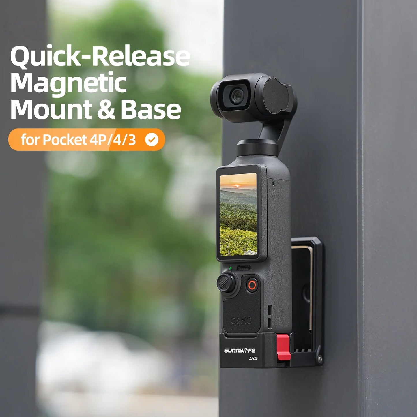 Ultra-Strong Magnetic Mount Base For DJI Osmo Pocket 4 Pro/4/3 Quick-Release And Quick-Mount Design Magnetic Mount Base Peaceful Pleasures Health and Wellness