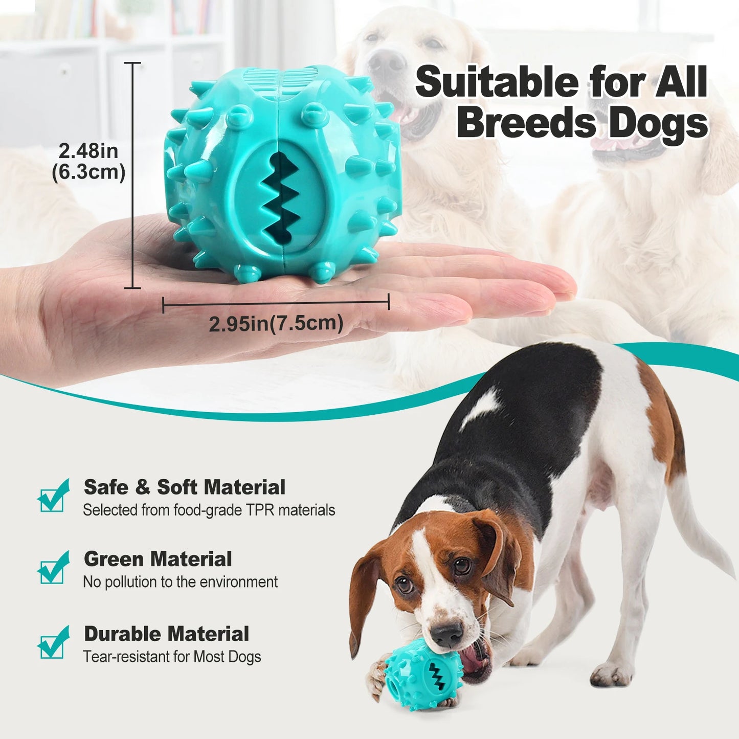 Dog Grinding Teeth Toys Chew Cleaning Anti Bite Interactive Training