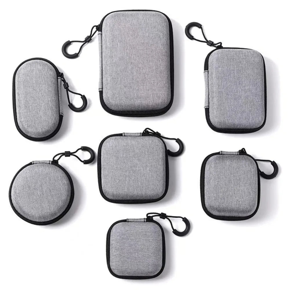 Shockproof Hard EVA Storage Bag Protective Dust-proof Earphone Storage Bag Portable Wear-resistant Data Cable Organizer Bag Peaceful Pleasures Health and Wellness