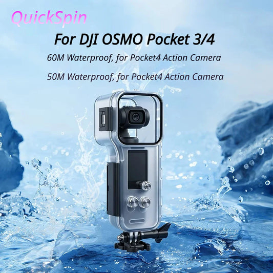 DJI Osmo Pocket 3/4 Waterproof Diving Case – 45M IP68 Waterproof Camera Housing Oasis Select