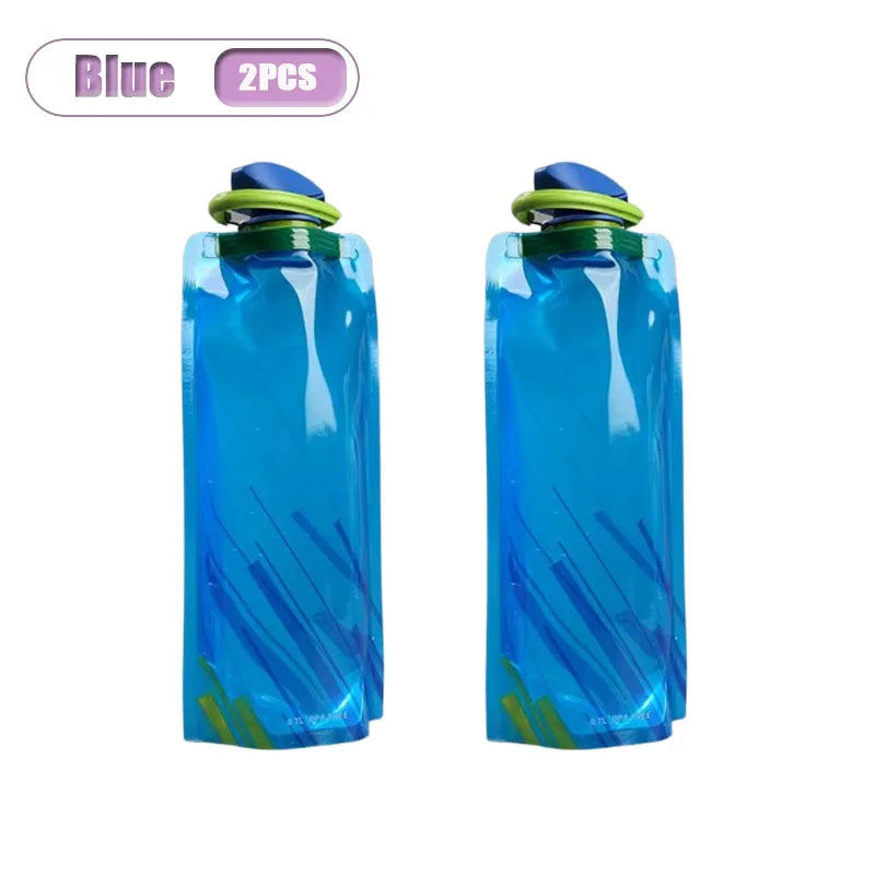Collapsible Water Bag 700ml | Foldable Flask Hiking Camping