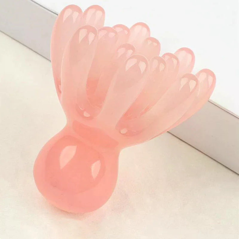 Resin Double Row Octopus Comb, Cute Head Massager, Hair Care, Meridian Scraping, Scalp Massage, Acupuncture, SPA, Gua Sha Massag Peaceful Pleasures Health and Wellness
