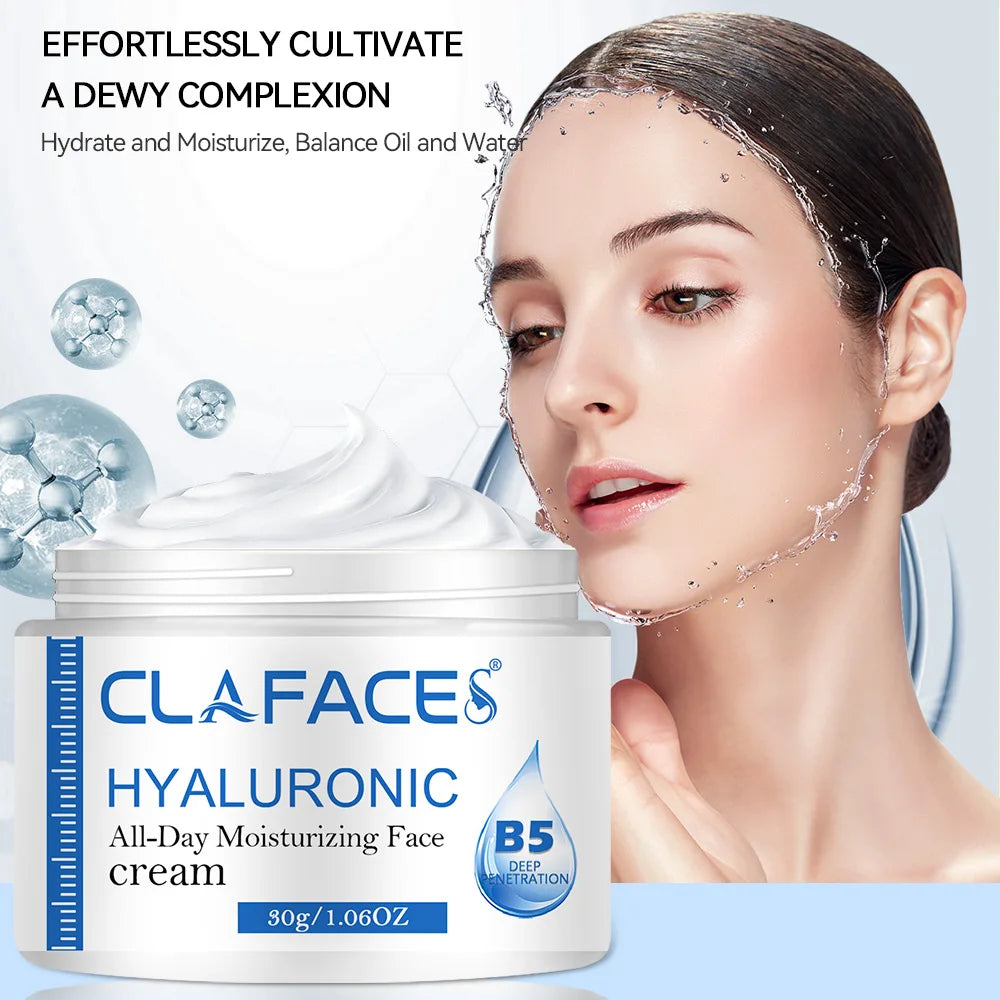 Hyaluronic Acid Collagen Face Cream Smooth Wrinkles Facial Care Moisturizing Nourish Younger Brightening Skin Tone Night Creams Peaceful Pleasures Health and Wellness