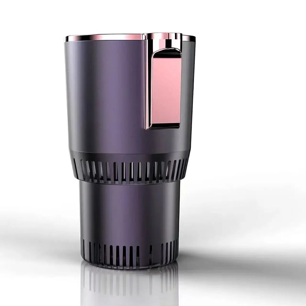 12V Car 2 in 1 Hot Cold Mug Summer Fast Cooling Refrigeration Cup Intelligent Iced Drink Chiller Portable Auto Vehicle Cooling Peaceful Pleasures Health and Wellness Dark Purple