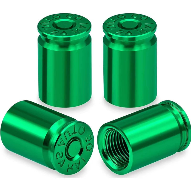 Bullet Shell Tire Valve Stem Caps Aluminum Alloy Car Air Cap Cars SUV