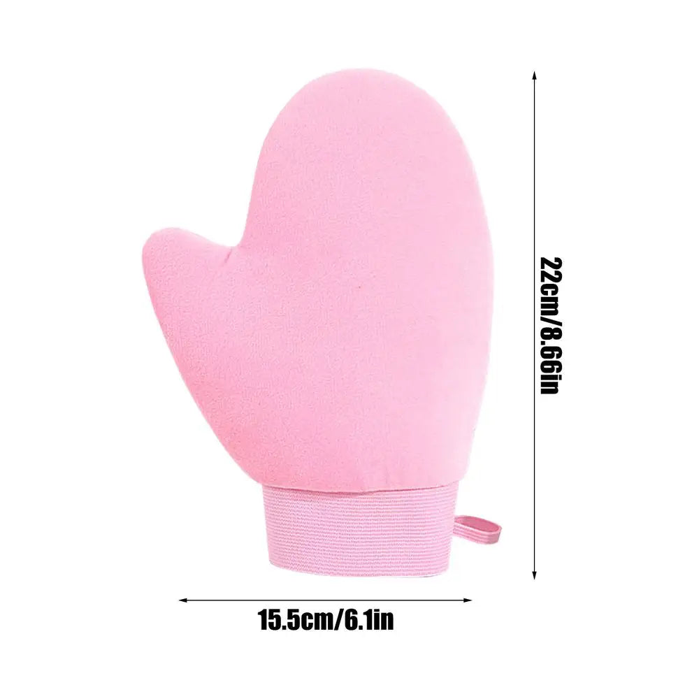 Double-Sided Self-Tanning Mitt | Streak-Free Glove Applicator Self-Tanning Mitt Peaceful Pleasures Health and Wellness Pink