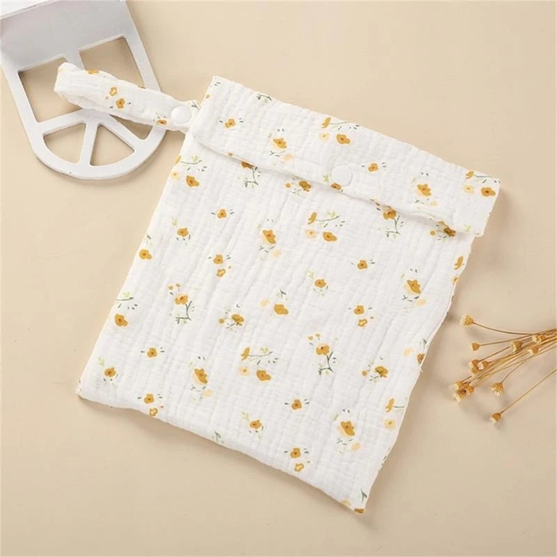 Cotton Baby Diaper Bag – Stroller Organizer & Nappy Pouch