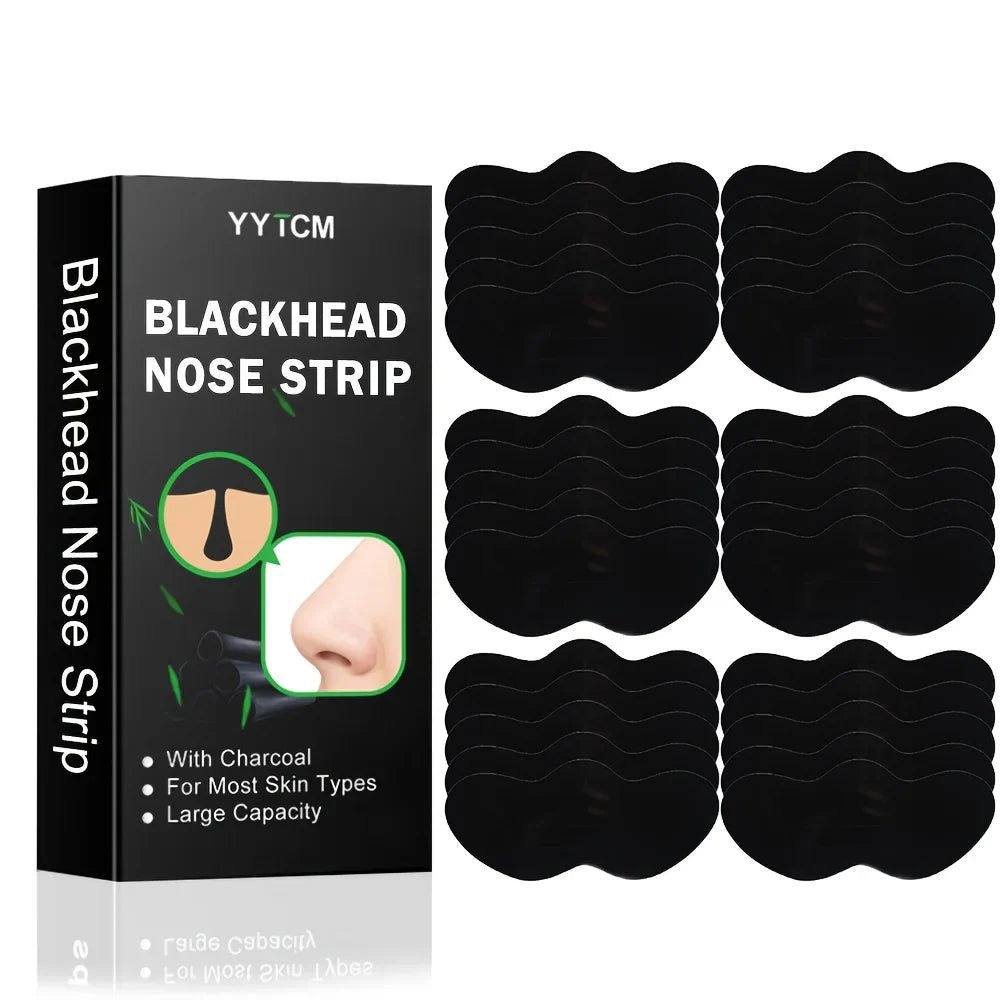 Bamboo Charcoal Blackhead Nose Strips – 30 Pcs | Men & Women