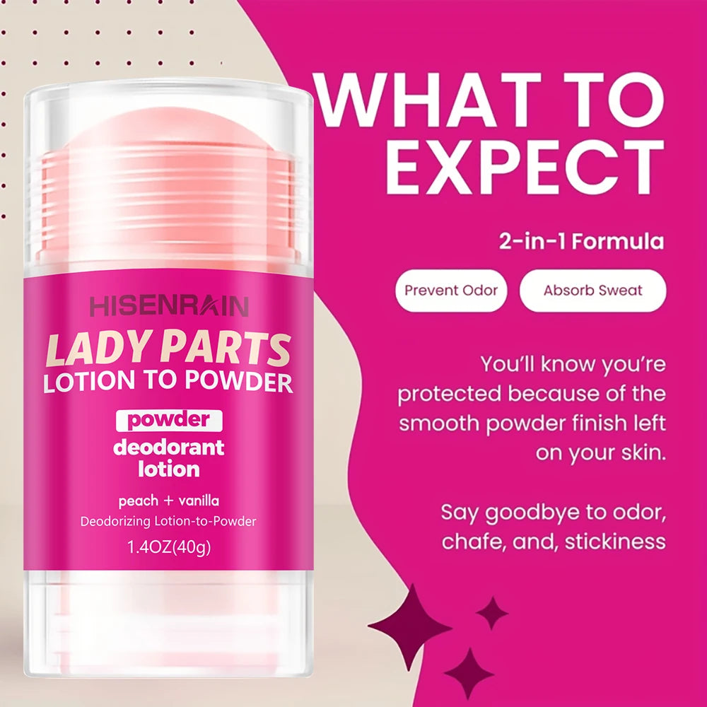Feminine Intimate Deodorant Peach Stick for Women - Long-Lasting Odor Neutralizer, Fresh & Gentle Care, Natural Ingredients. Peaceful Pleasures Health and Wellness