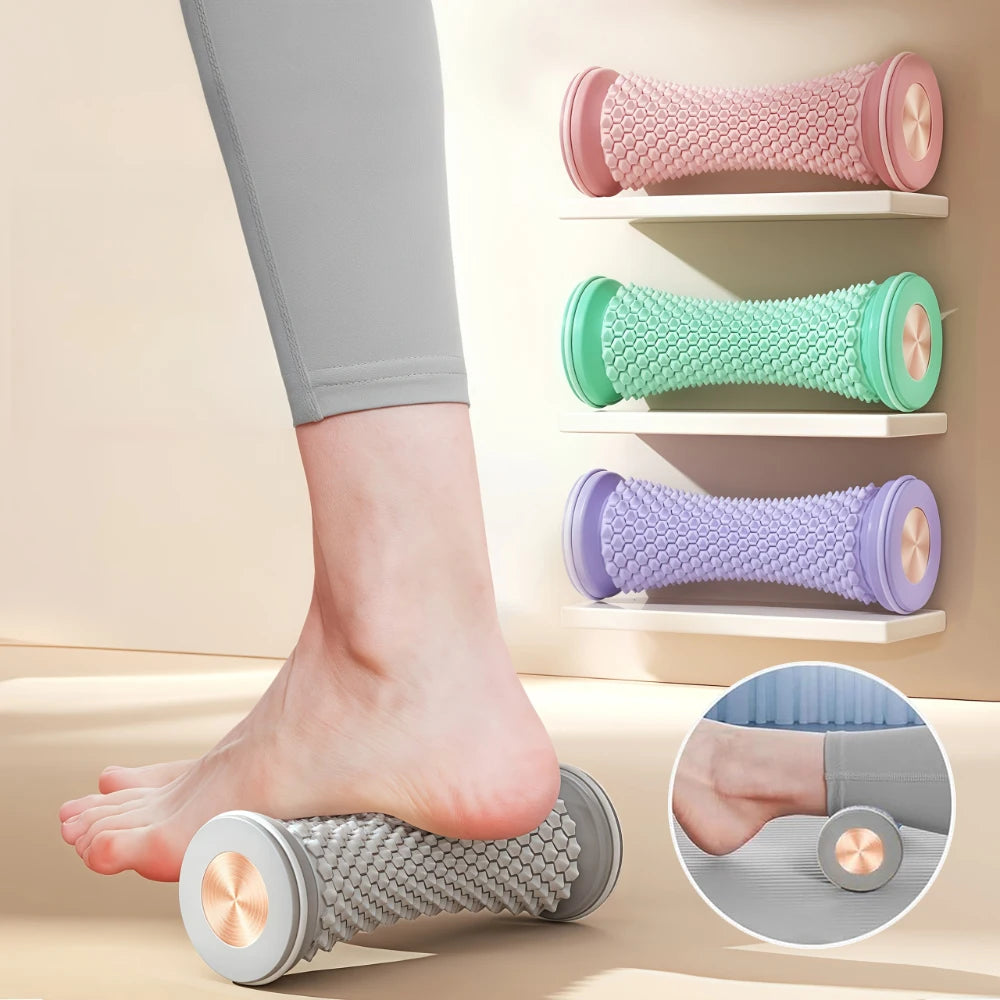 Foot Massager Massage Roller Yoga Massage Ball Plantar Fascia Roller Muscle Relaxation Care Plastic Manual Foot Massager Peaceful Pleasures Health and Wellness
