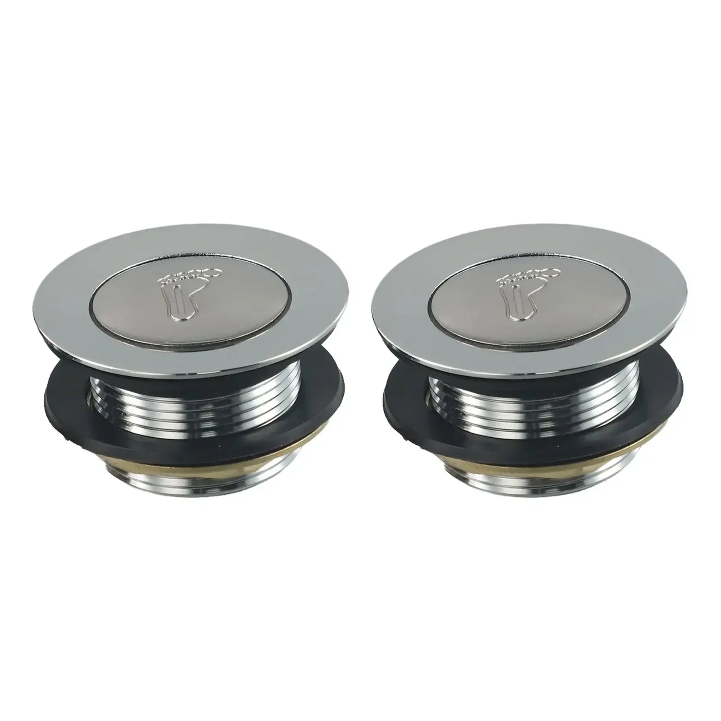Brass Push-Button Bathtub Pop-Up Drain | Tub Replacement Part
