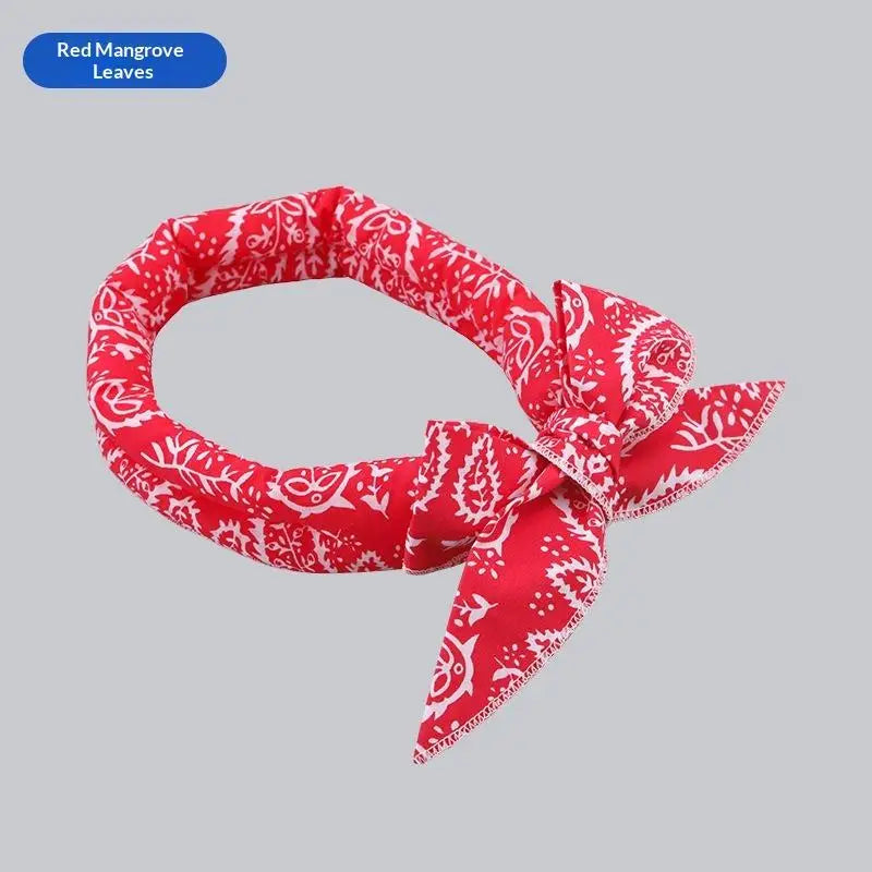 Dog Cooling Bib – Reusable Breathable Adjustable Pet Collar
