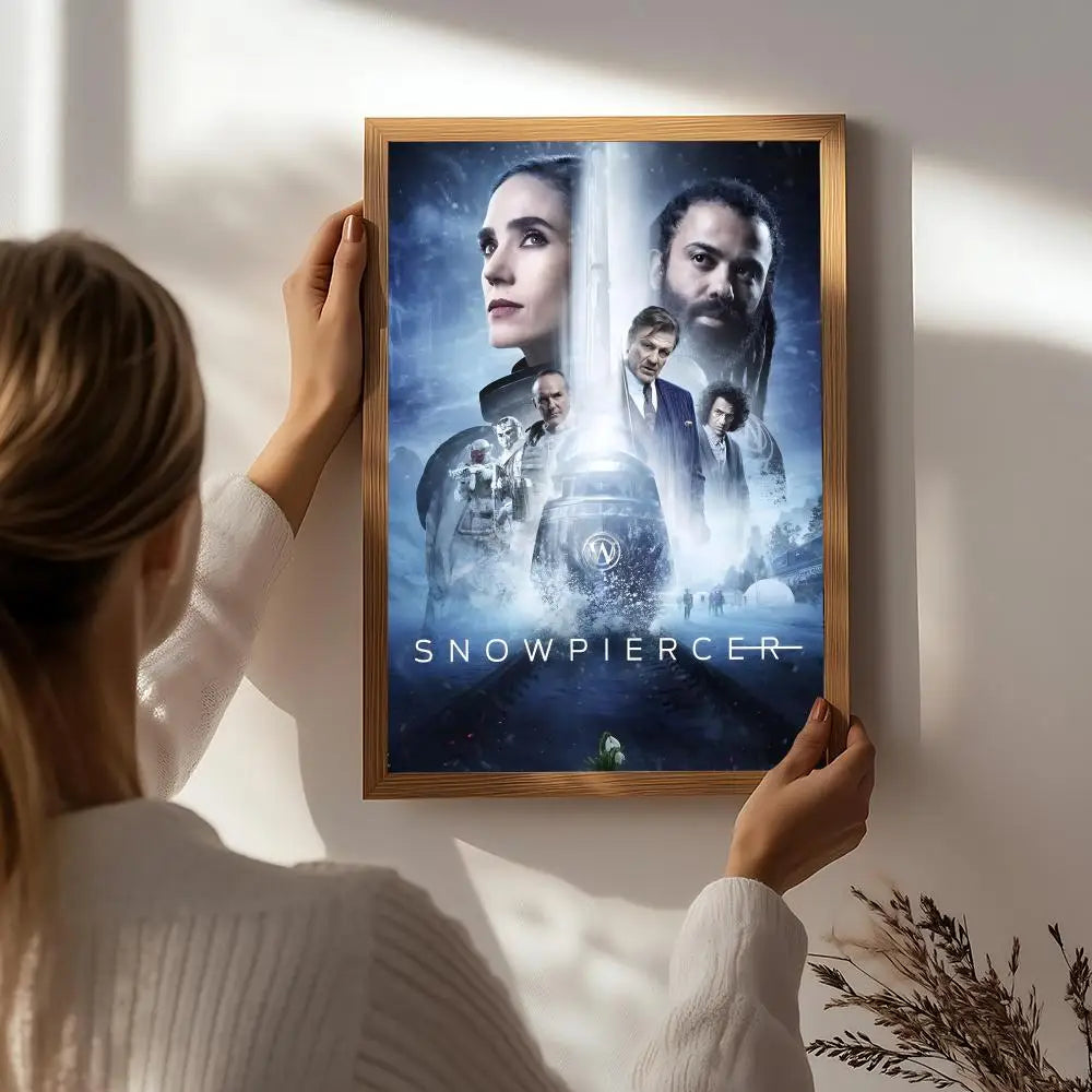 Snowpiercer Movie Poster HD Self-Adhesive Waterproof Wall Art Movie Wall Poster Peaceful Pleasures Health and Wellness White6 50X70cmNoframe