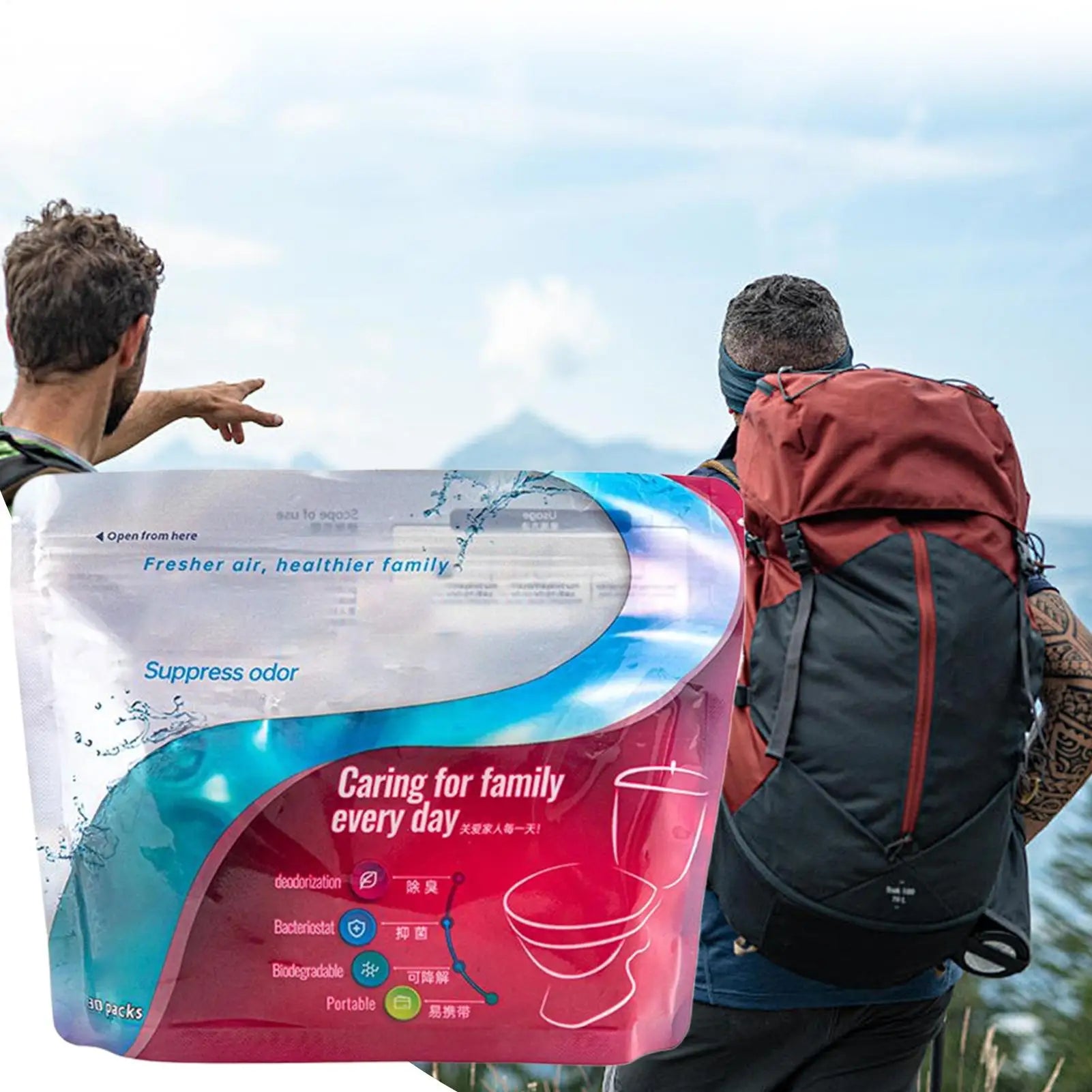 Portable Toilet Powder – Urine Solidifier & Deodorizer 30 Pack Portable Toilet Powder Peaceful Pleasures Health and Wellness