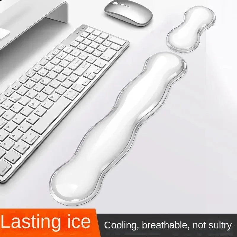 Mouse Pad with Wrist Rest & Keyboard Rest | Anti-Slip Silicone