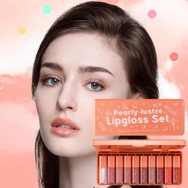 IFANYUO 10-Color Mirror Lip Gloss Set – Waterproof & Moisturizing