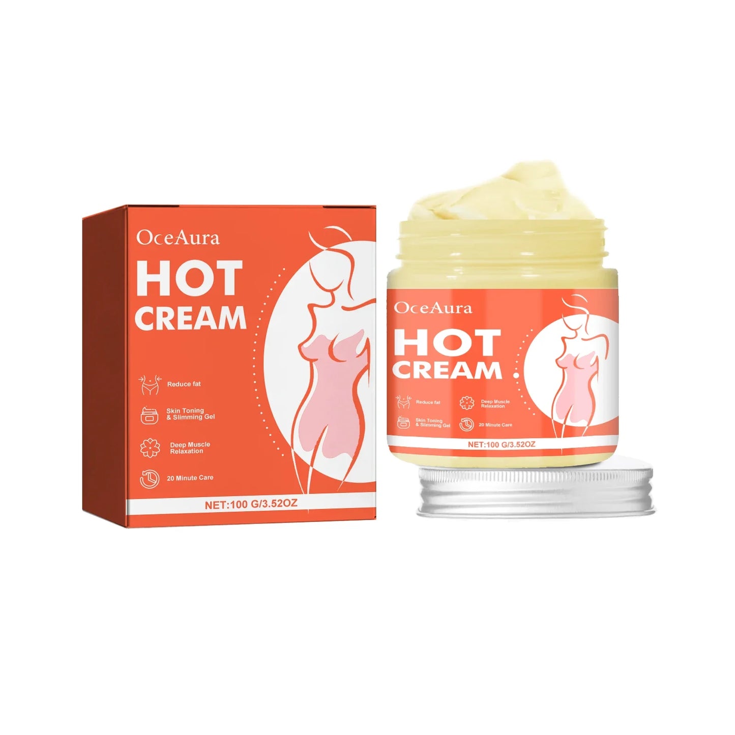 OceAura Hot Cream – Firming & Slimming Body Massage Cream