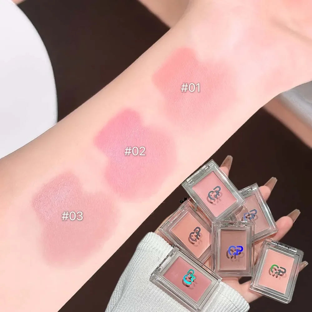 Monochrome Cream Blush Palette – Matte Peach & Pink Contour