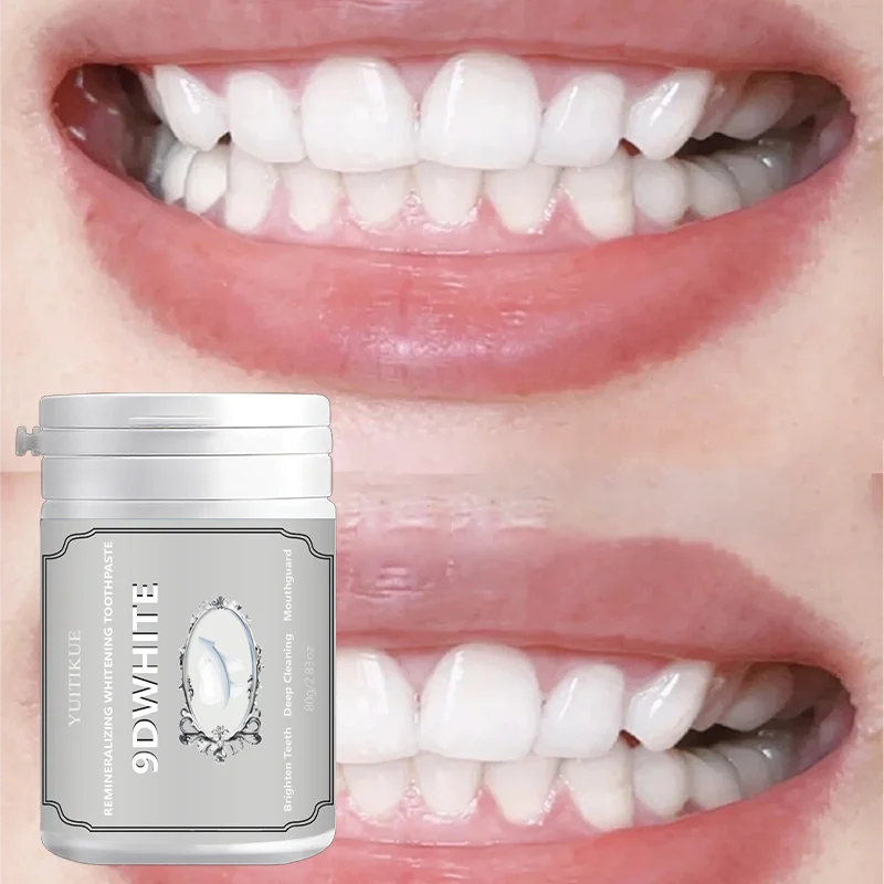 Yuitikue 9D White Remineralizing Whitening Toothpaste, 80g Deep Cleaning Toothpaste for Teeth Brightening & Oral Care Peaceful Pleasures Health and Wellness