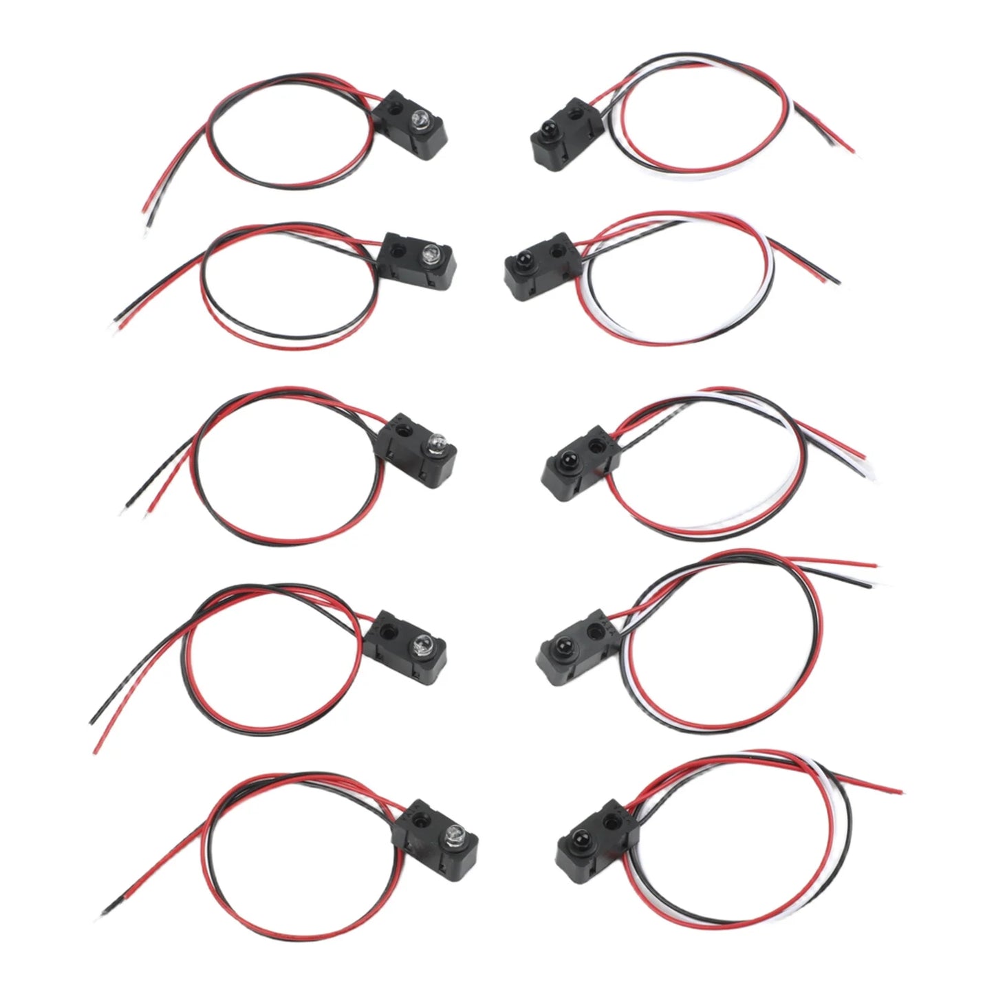 Plastic Sensor Kits IR Break Beam LEDs Counting Module Split Distance