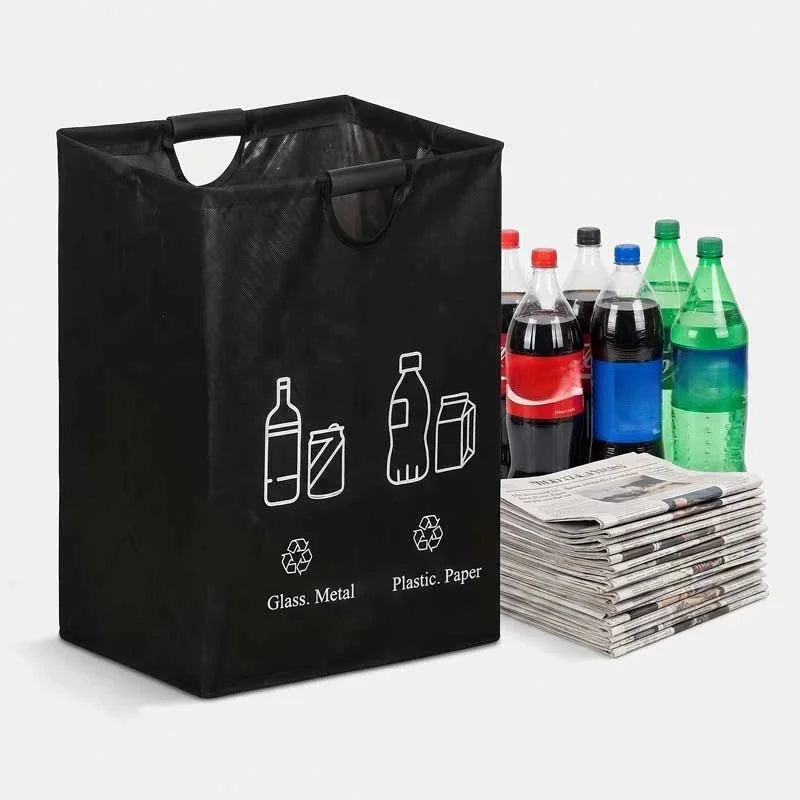 60L Foldable Storage Basket – Laundry, Recycling & Organizer