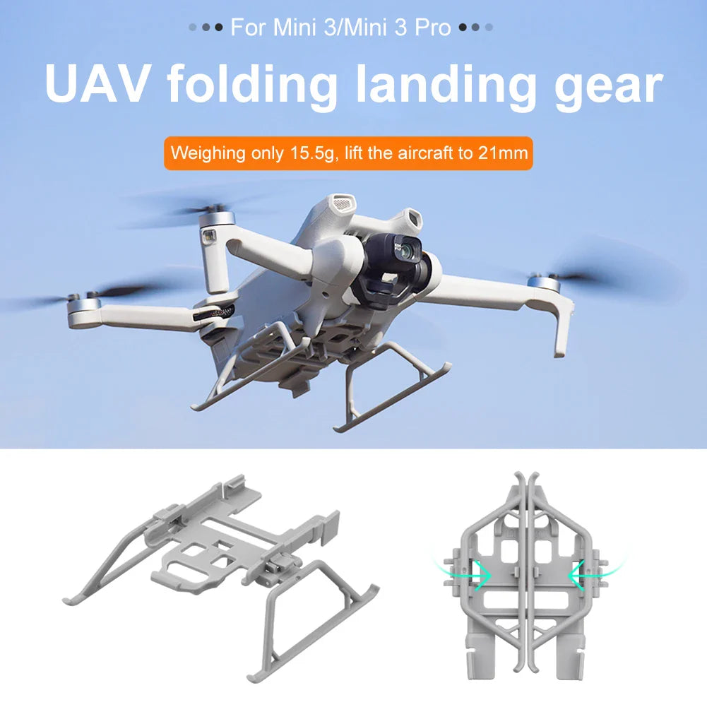 Foldable Extended Landing Gear for DJI Mini 3 & Mini 3 Pro