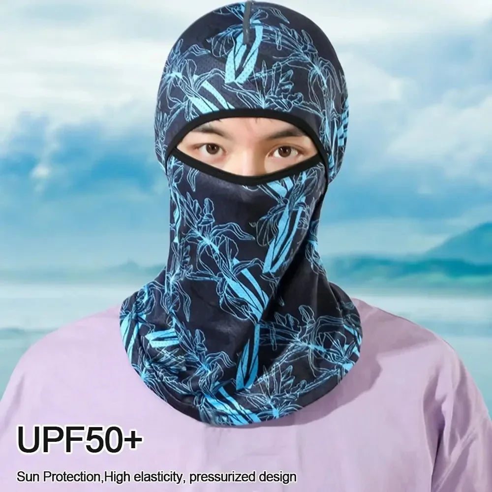 Summer Cool Ice Silk Balaclava - Full Face Cover with UV Protection for Cycling, Motorcycle & Outdoor Sports Peaceful Pleasures Health and Wellness