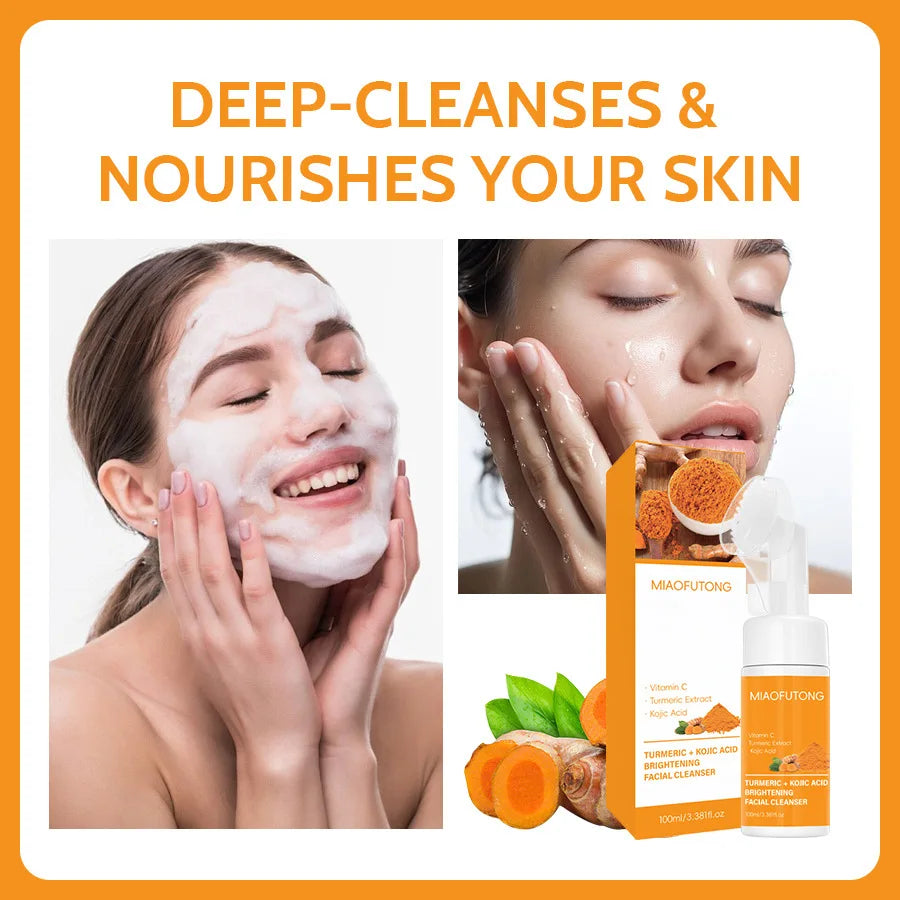 Turmeric & Kojic Acid Cleanser Soap Set – Brighten & Deep Clean