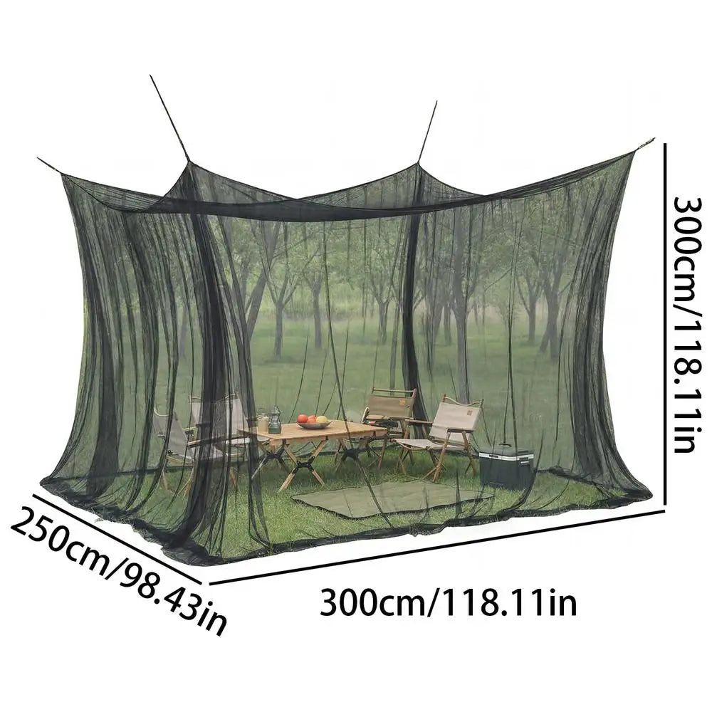300*300*250cm Camping Fly Net Mesh Canopy Fly Barrier For Outdoor Patio Balcony Backyard Pergola Gazebo, Insect Protection Peaceful Pleasures Health and Wellness A