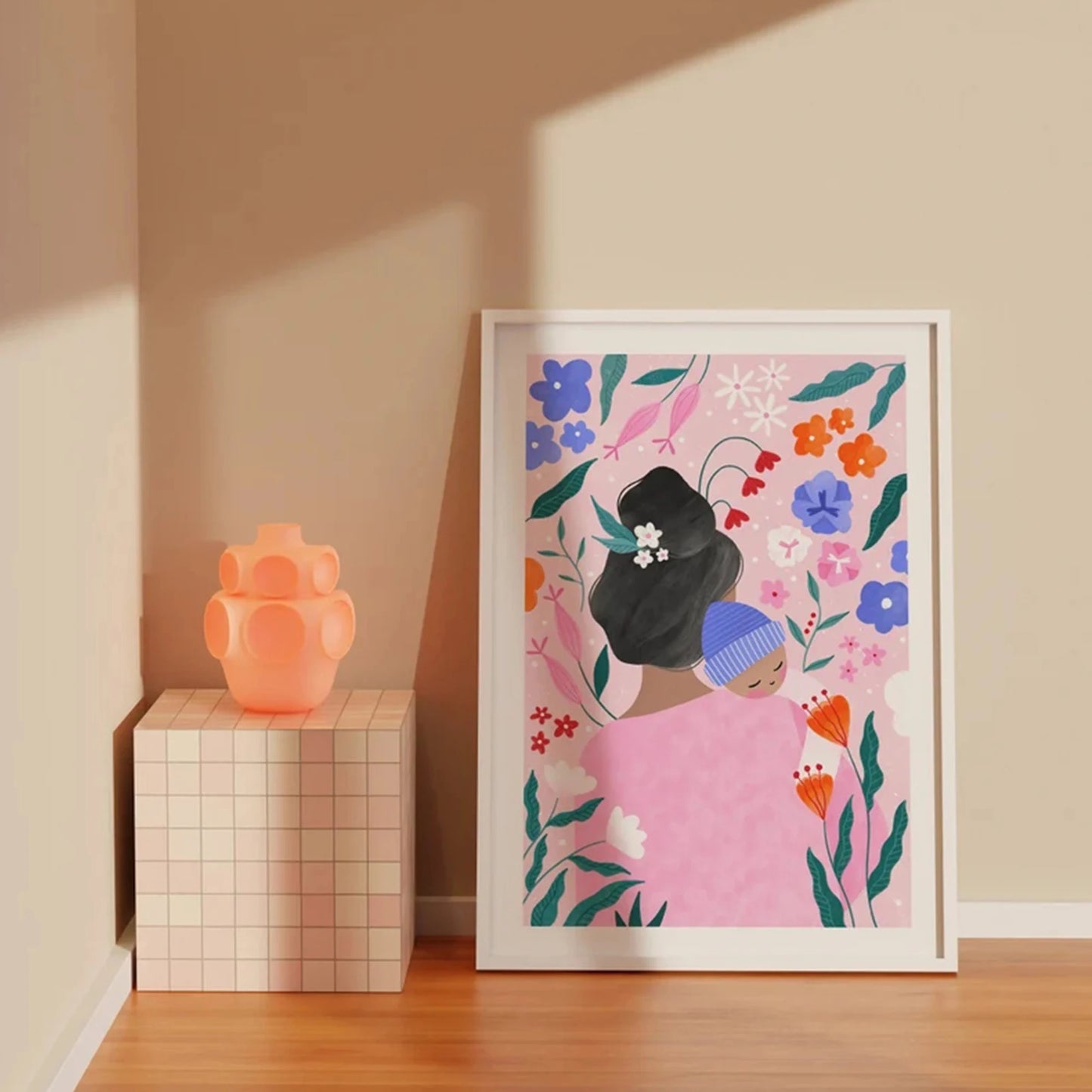 Modern Woman Illustration Canvas Wall Art Print | Home Decor