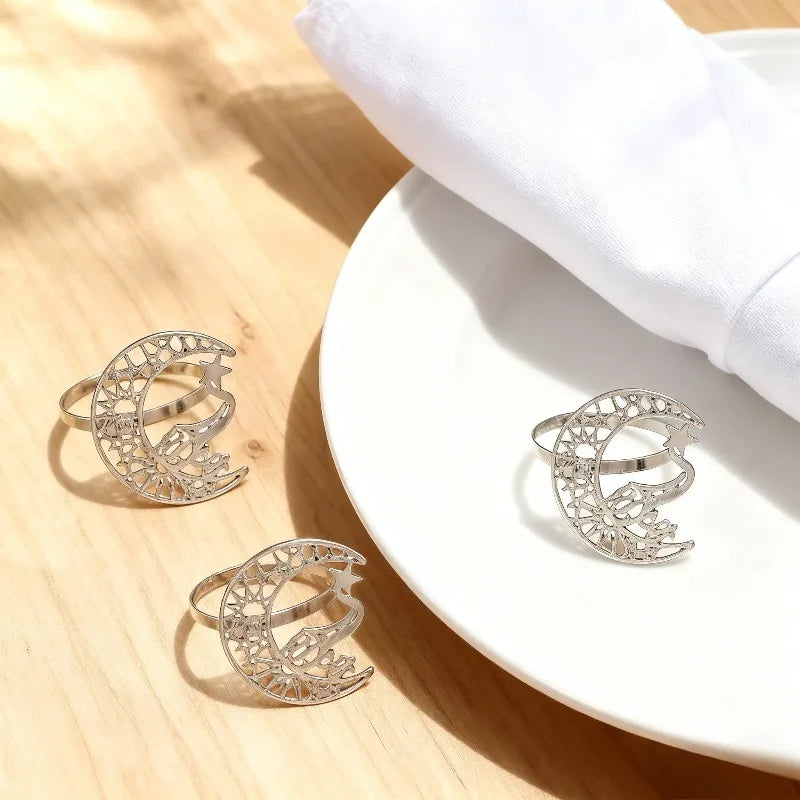 Gold Bismillah Napkin Rings | Ramadan & Eid Table Decor