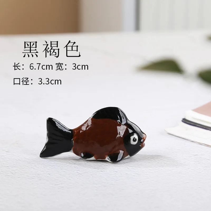 Cute Fish Ceramic Chopstick Rest | Utensil Holder & Table Decor