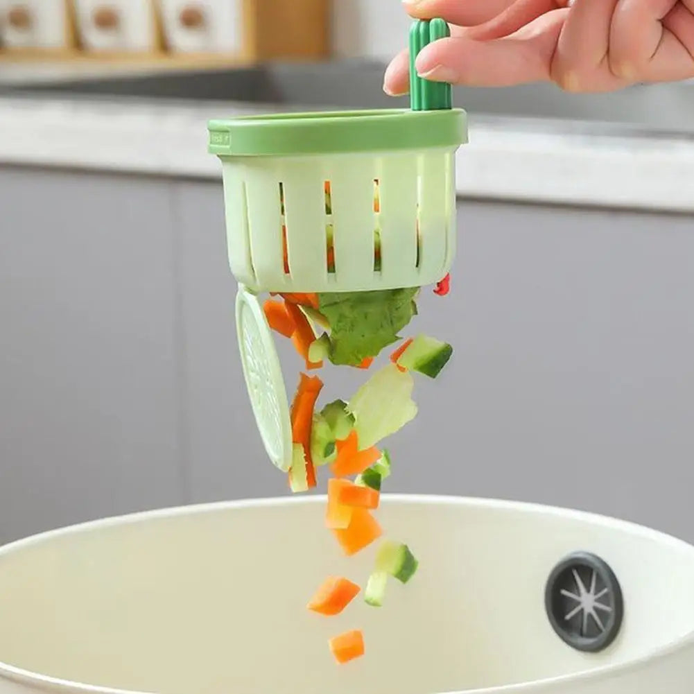 1／２pcs Cactus Sink Drain Strainer Press Automatic Dumping Basket Multi-functional Use Filter Net for Tub Kitchen Waste Collector Peaceful Pleasures Health and Wellness