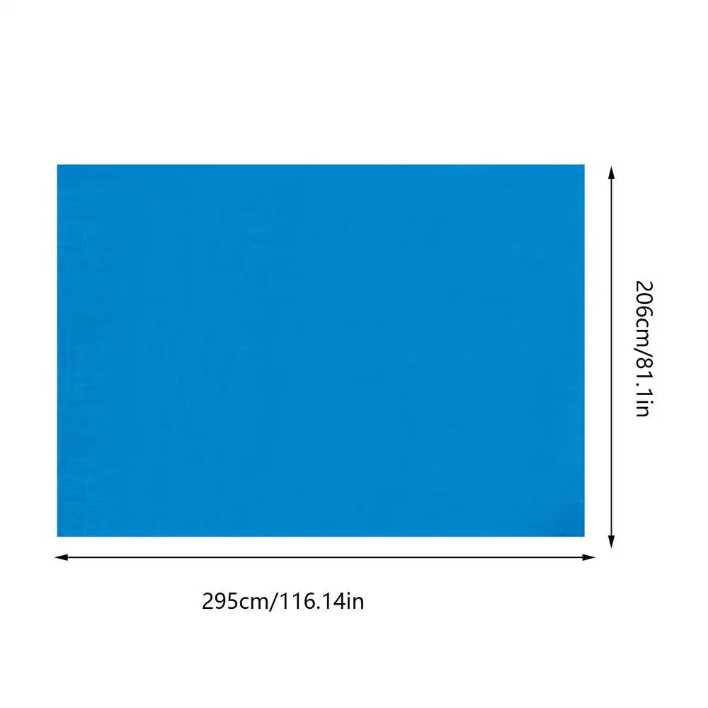 Heavy Duty Tear Resistant Pool Liner Pad Protective Pool Cushion Ground Cloth For Outdoor Pool Backyard Camping Commercial Peaceful Pleasures Health and Wellness 81x116 in