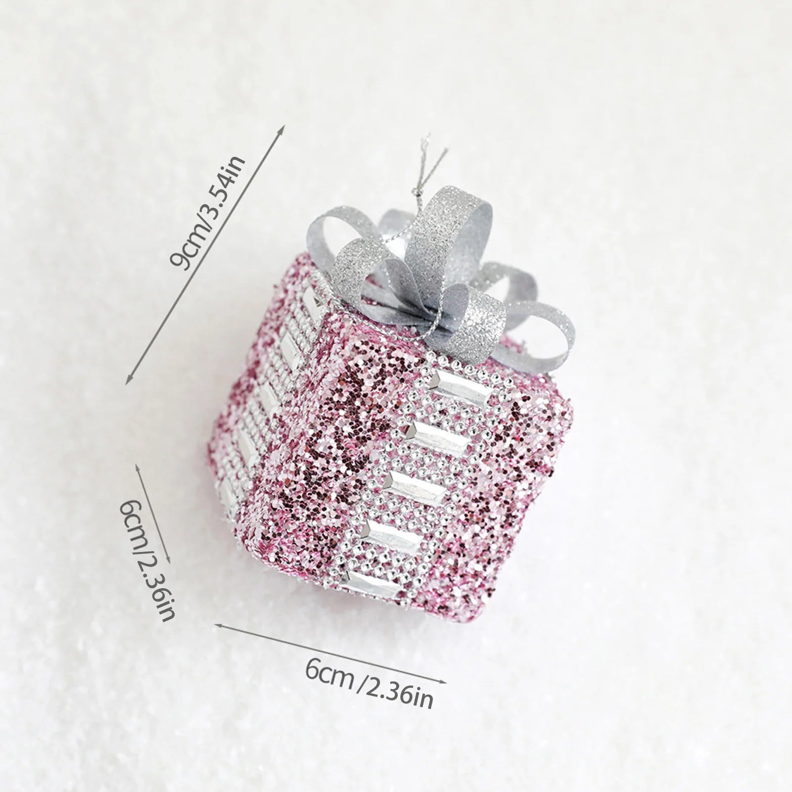 Christmas Decorative Hanging Ball Convenient to Install Sparkling Ball Ornaments Suitable for Home Office Shop Peaceful Pleasures Health and Wellness
