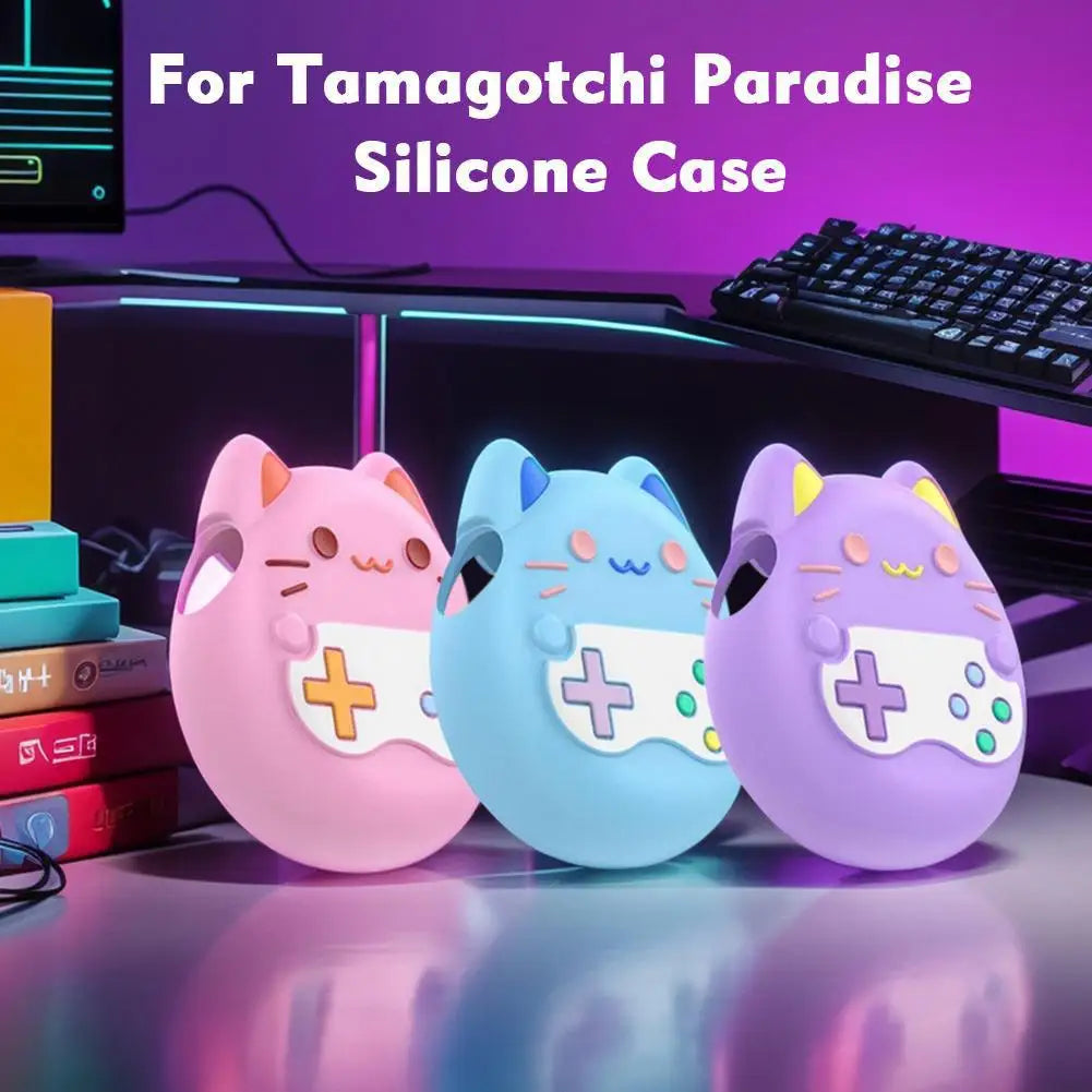 For Tamagotchi Paradise Silicone Case Anti Collision Anti Scratch With Lanyard/ Protective Film For Tamagotchi Paradise Accessor Peaceful Pleasures Health and Wellness