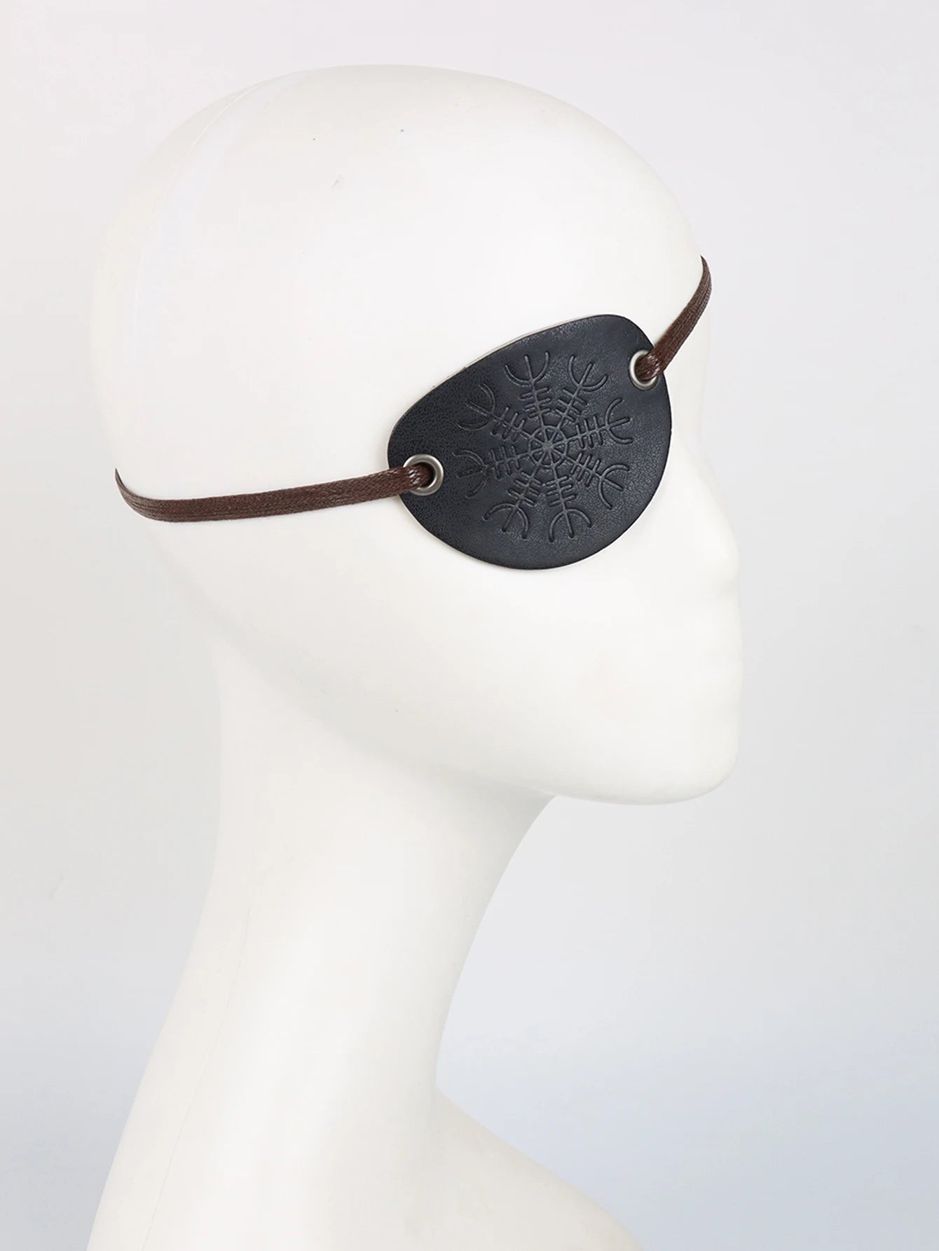 Medieval Steampunk Viking Knight Pirate Vintage Black Faux Leather