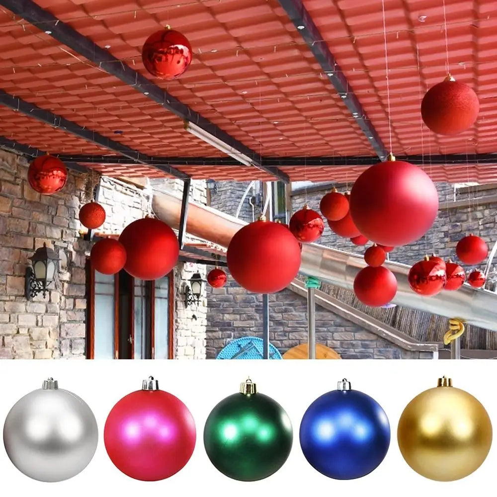 15cm Matte Christmas Ball Ornament | Holiday Ceiling Decor