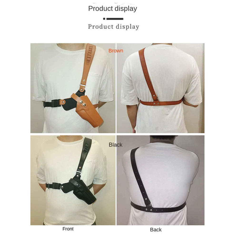 Gun Shoulder Holster PU Leather Adjustable Strap Universal Pistol Holsters Concealed Tactically Underarm Holsters Handgun Carry Peaceful Pleasures Health and Wellness