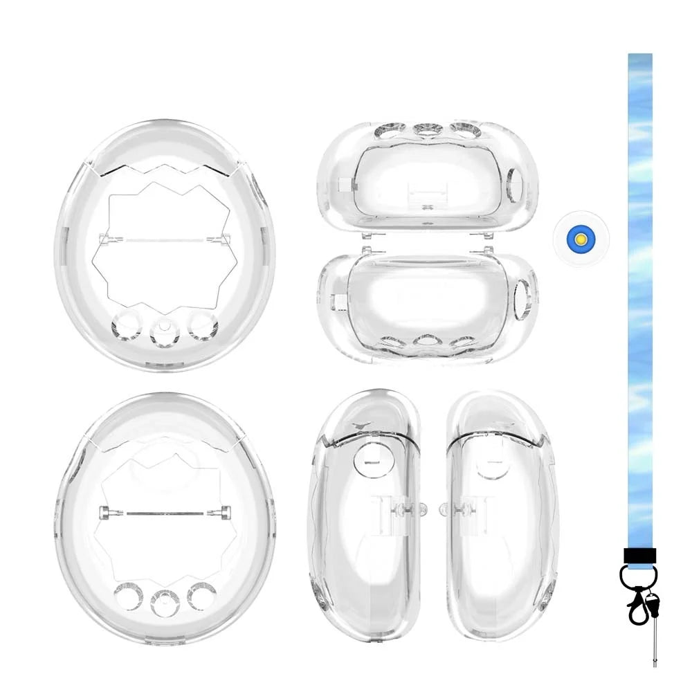 One-Piece Shell Design Protective Case For Tamagotchi Paradise Transparent Design With A Sleek And Elegant Appearance Peaceful Pleasures Health and Wellness Clear