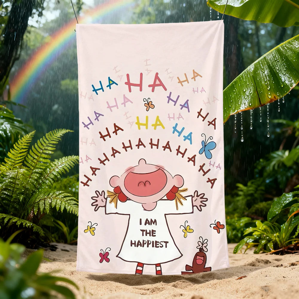 CoCo Cartoon Quick-Dry Beach Towel | Soft, Absorbent, 11 Sizes Quick-Dry Beach Towel Peaceful Pleasures Health and Wellness