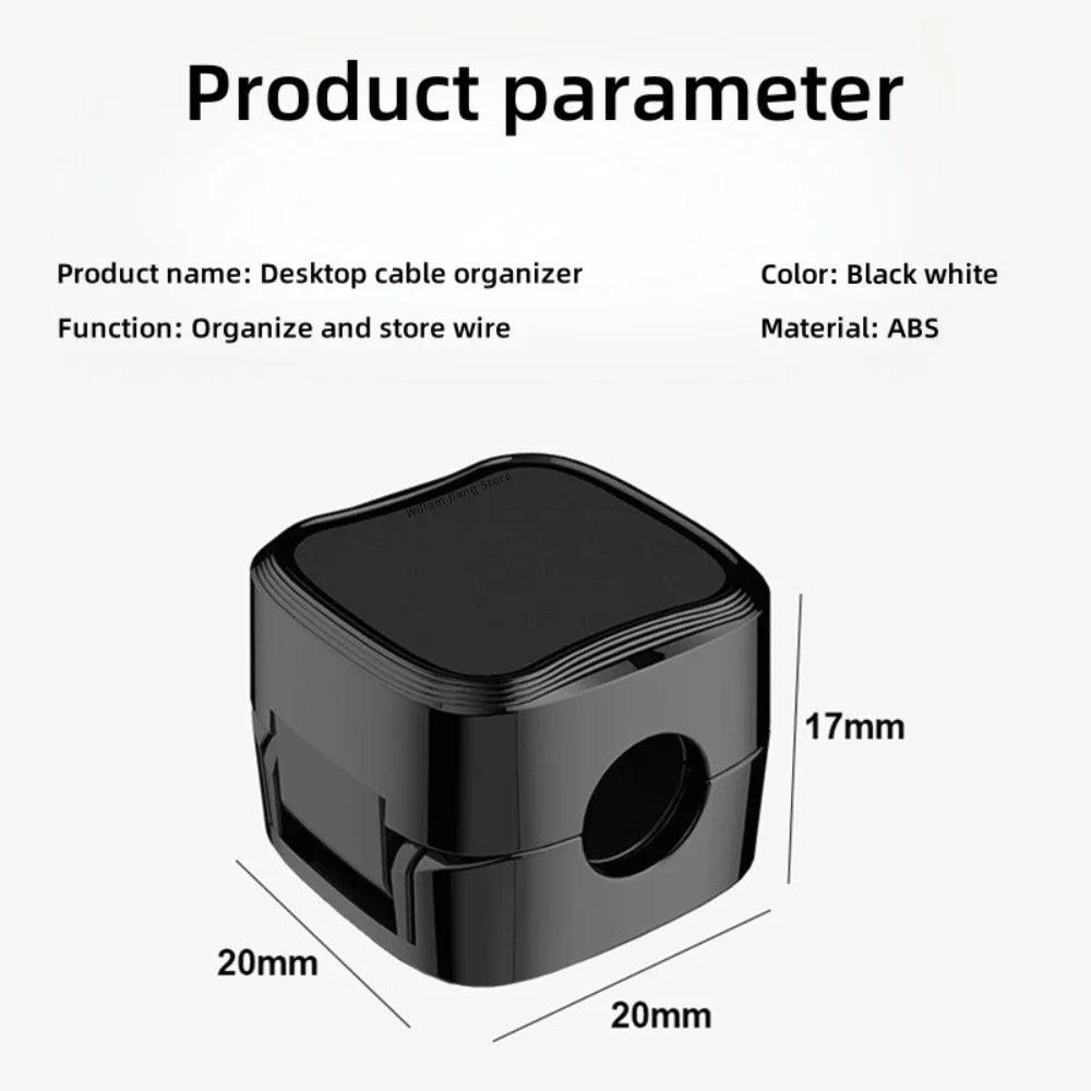 Magnetic Cable Organizer Clips | Desk & Bedside Wire Management