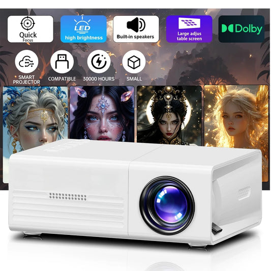 Portable Projector TFT LCD 1080P 1920*1080P Wifi Bluetooth Mini Projectors Home Theater Cinema Outdoor Mini proiettore Peaceful Pleasures Health and Wellness