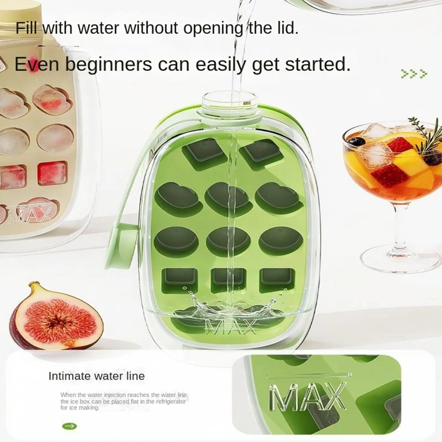 2-in-1 Portable Ice Maker Bottle | Press & Dispense Ice Cubes Ice Maker Bottle Peaceful Pleasures Health and Wellness