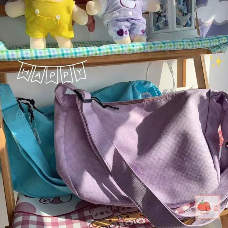 Y2K Harajuku Canvas Shoulder Bag | Large Capacity Women's Tote