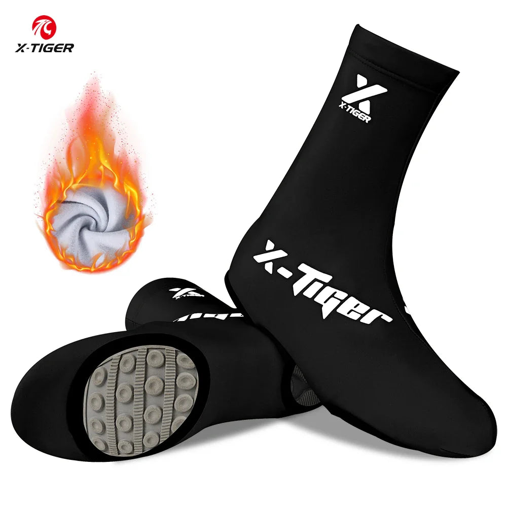 X-TIGER Winter Cycling Shoe Covers – Windproof Unisex